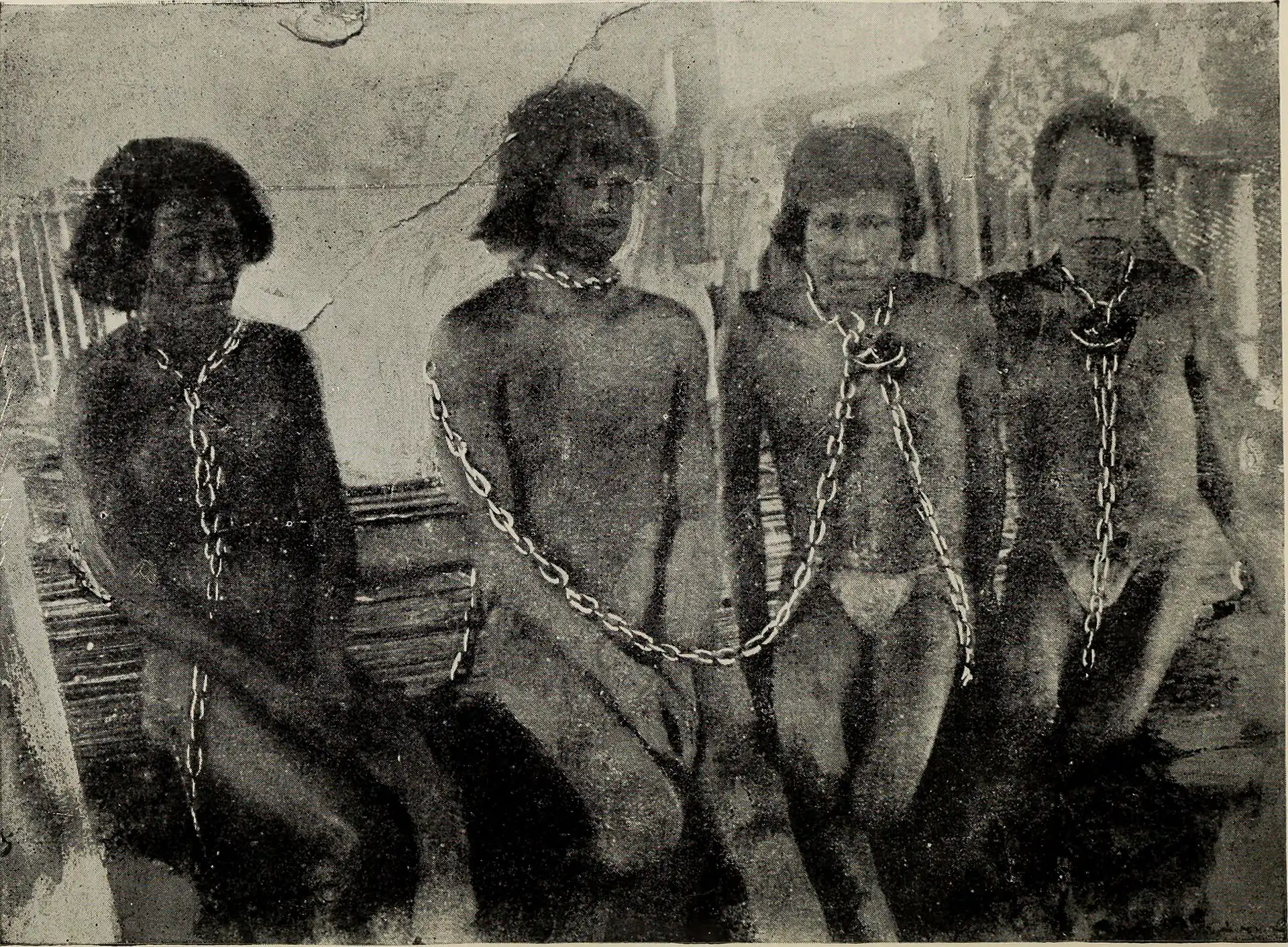 Numerous Amazonian indigenous people were enslaved by rubber industry entrepreneurs. Photo: W.Hardenburg.