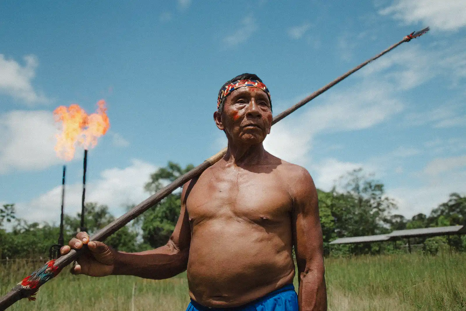 Peoples such as the Waorani, Achuar, and Sápara have protected these forests for generations, now threatened by oil extraction plans. Photo: Amazon Frontlines