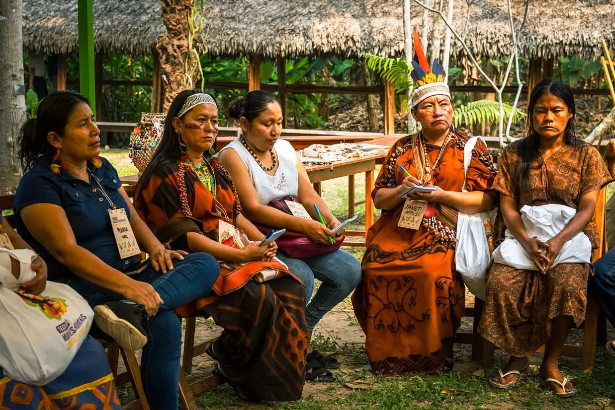 Indigenous women at Tech Camp. Photo: AIDESEP