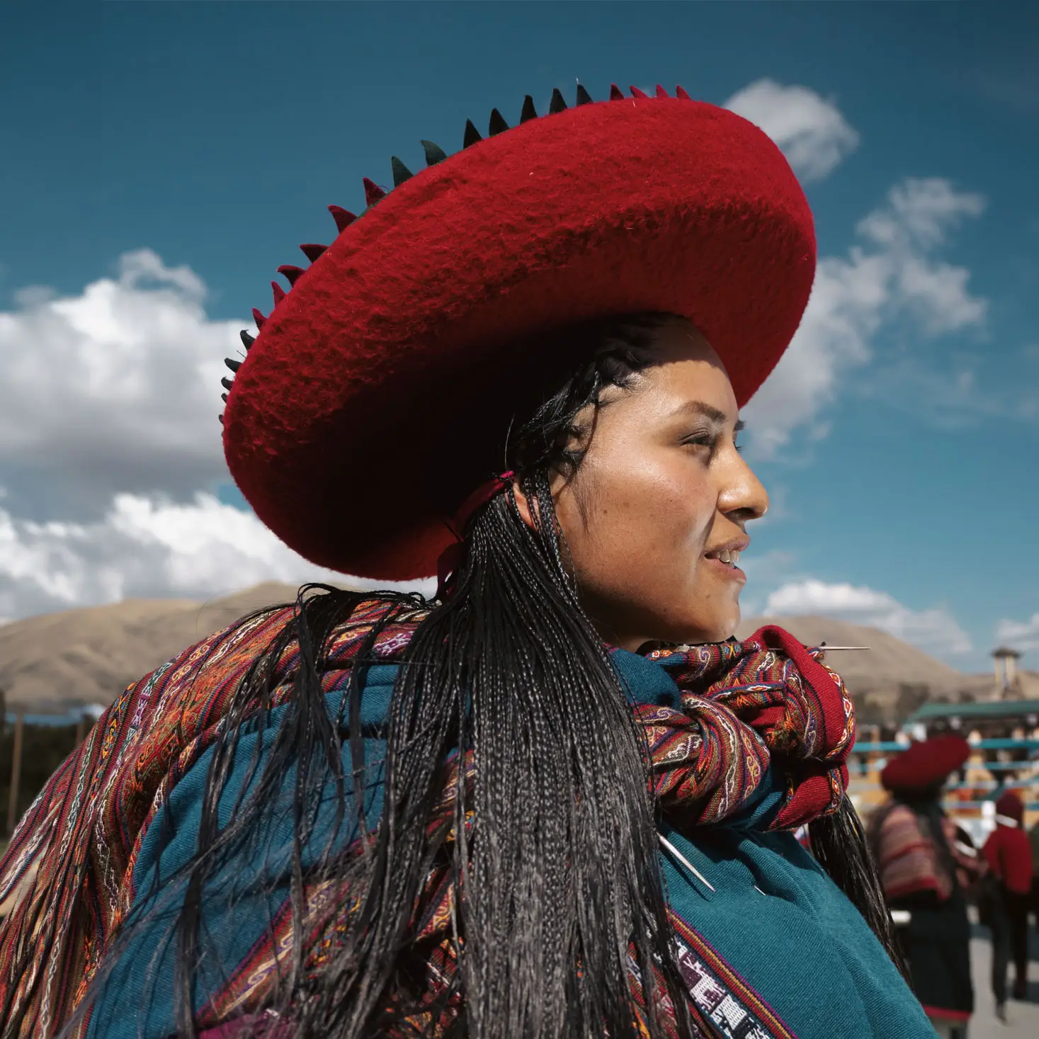 The women of Chinchero braid their hair the way they did 500 years ago